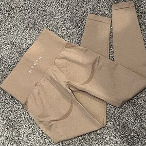 NVGTN Beige Contour Seamless Leggings XS